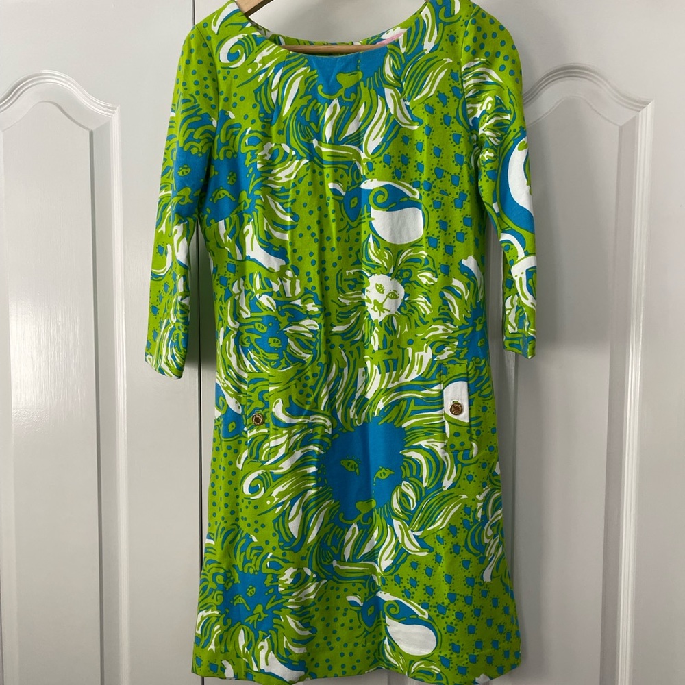 Lilly Pulitzer Lion Print Shift Dress